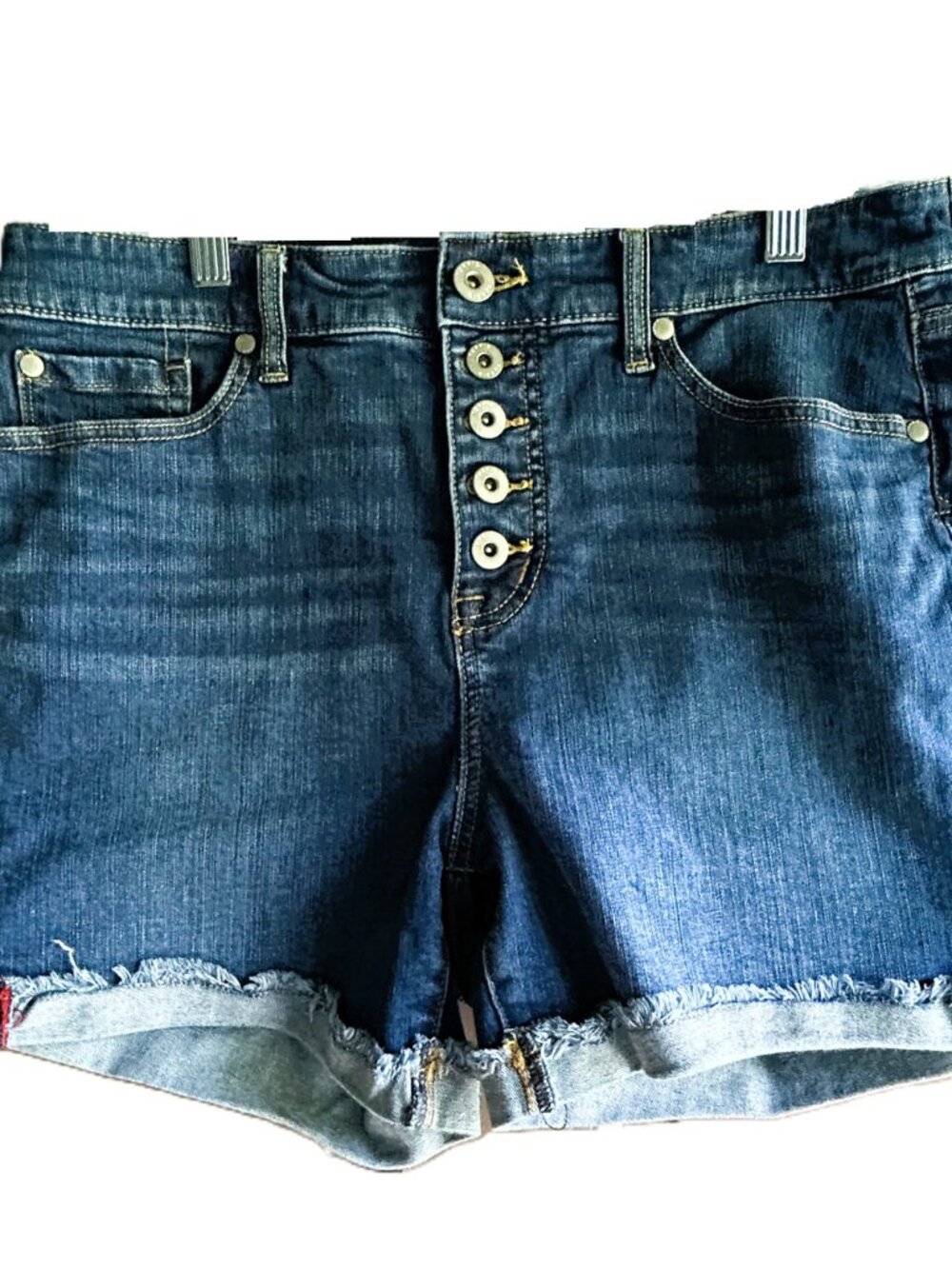 Torrid Feel the Fit Women's Denim Shorts Size 12 Blue Casual Summer - Picture 2 of 5